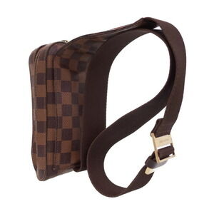 Louis Vuitton Crossbody Damier Ebene Geronimos Bag Body Brown